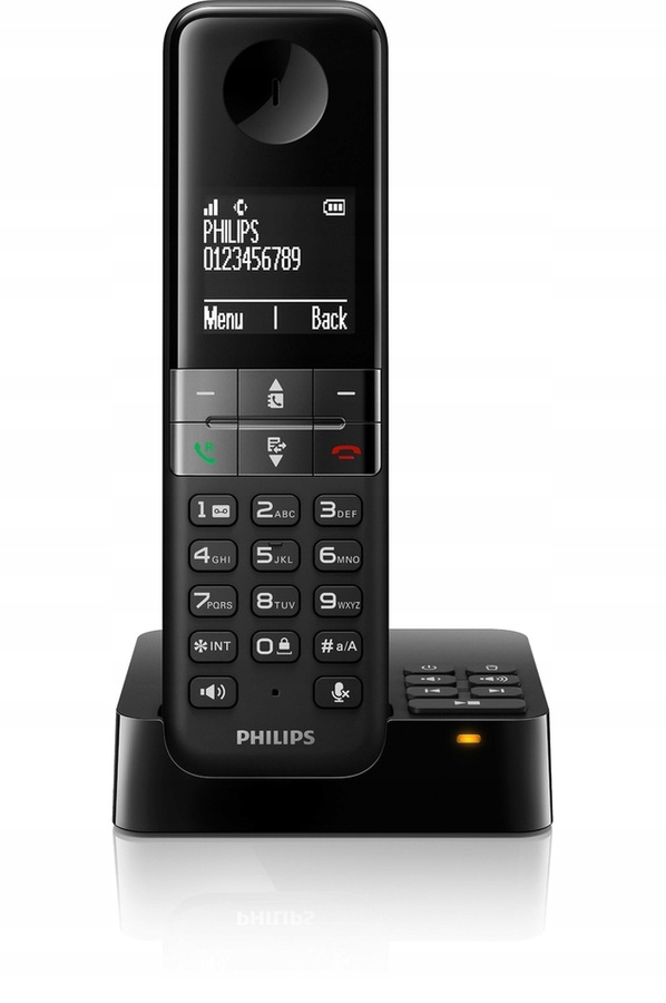 Telefon stacjonarny PHILIPS bezprzewodowy D455