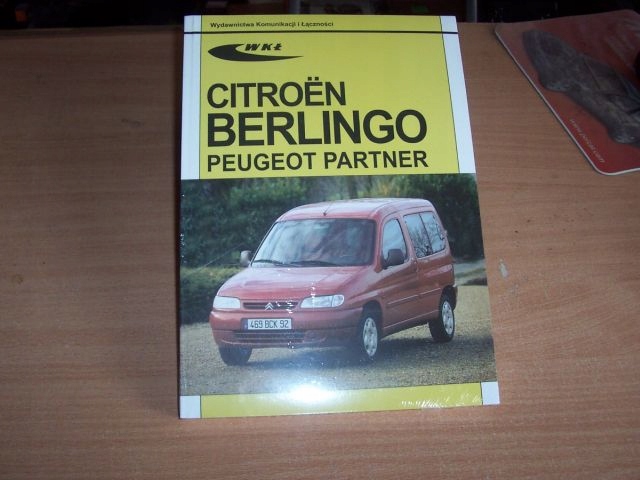 Citroen Berlingo Peugeot Partner ksiazka