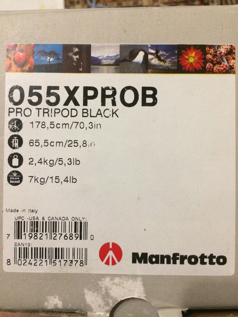 Manfrotto 055XPROB PRO TRIPOD BLACK + 488RC2