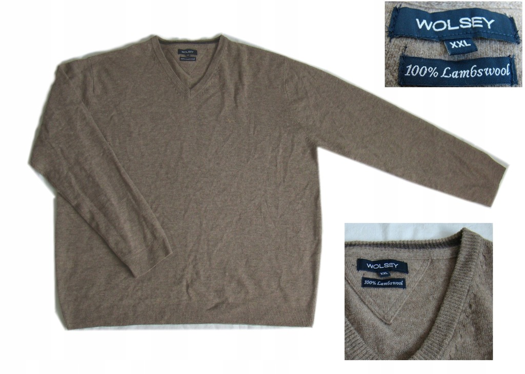 Sweter Wolsey 100% wełna rozmiar XXL