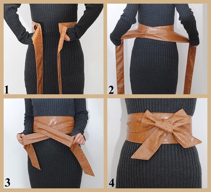 SZEROKI PASEK WIĄZANY DO TUNIKI SUKIENKI BLUZKI - 7020229447