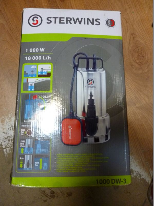 POMPA STERWINS 1000 DW-3 - 7334490937 - oficjalne archiwum Allegro