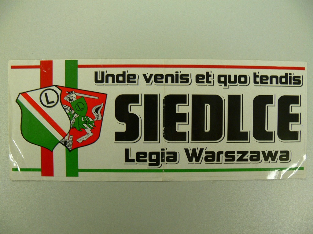 Vlepki Legia Warszawa Siedlce #3 Długie