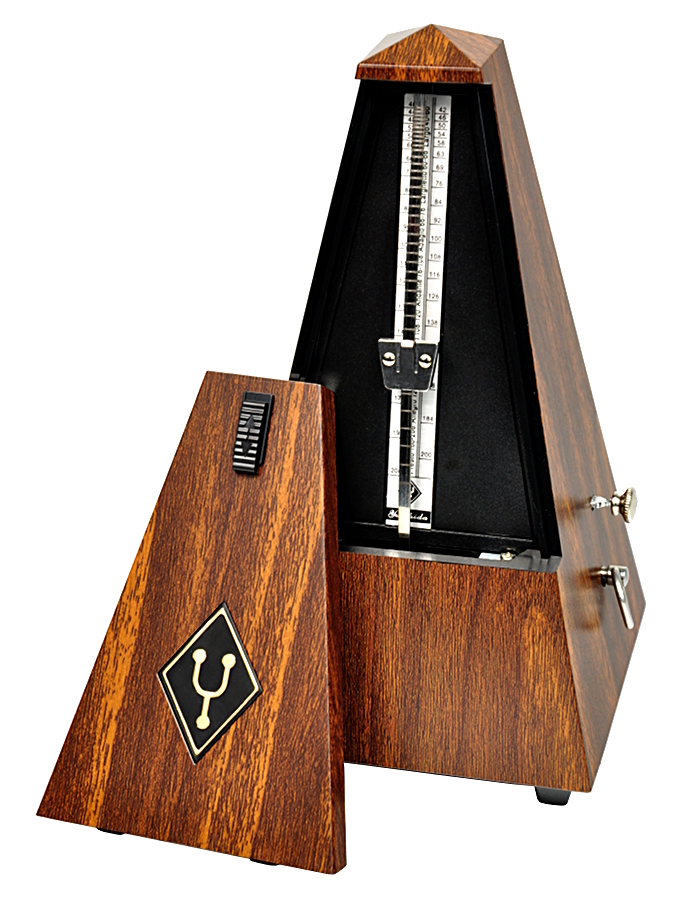 Metronom mechaniczny z dzwonkiem PIRAMIDA Mahoń 7354817007