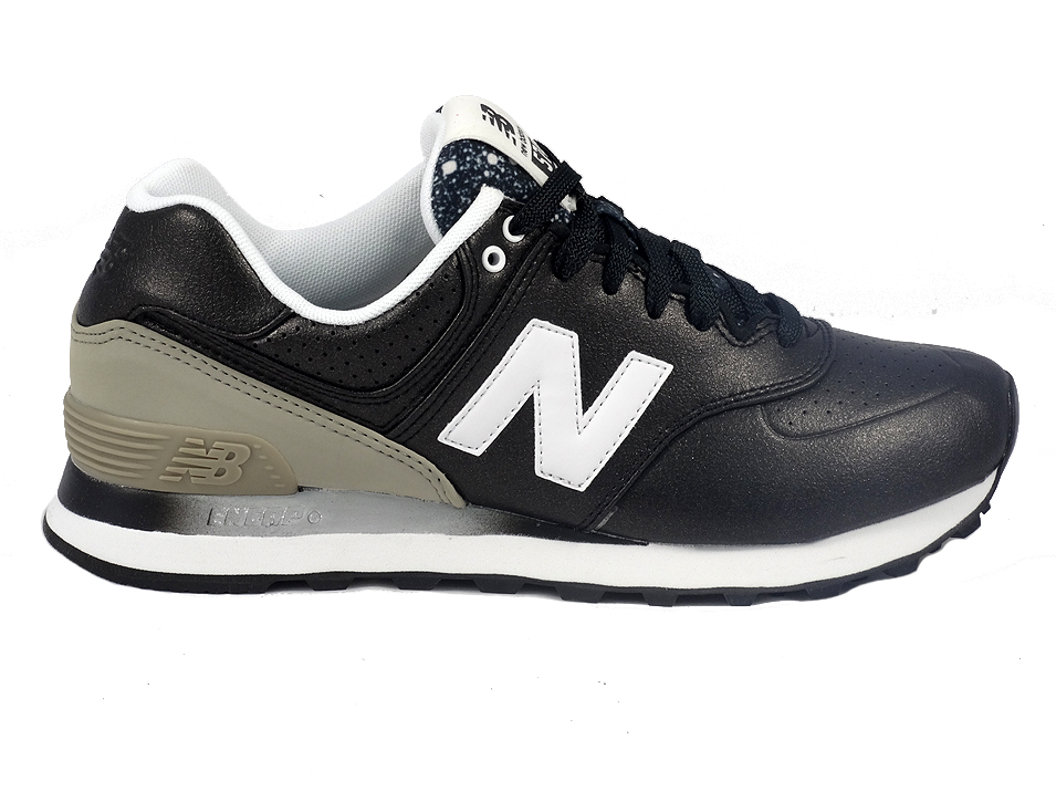 New balance czarne clearance skorzane