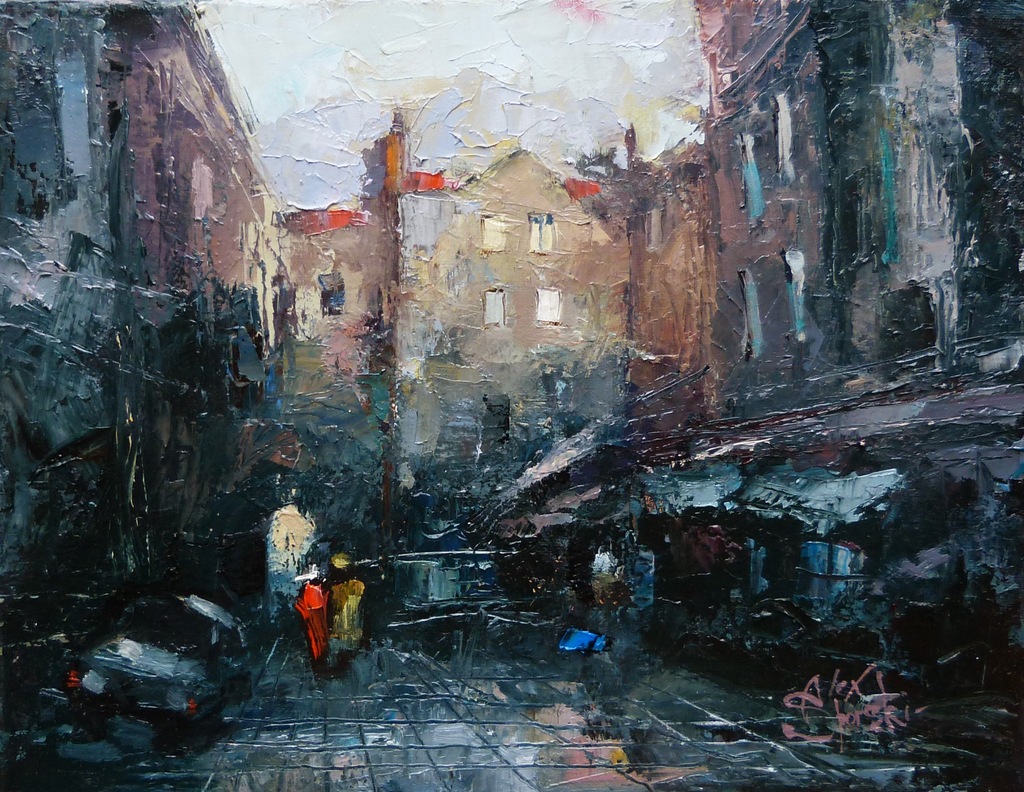 AGART ___ STARE MIASTO ___ A.SPORSKI ___ obraz