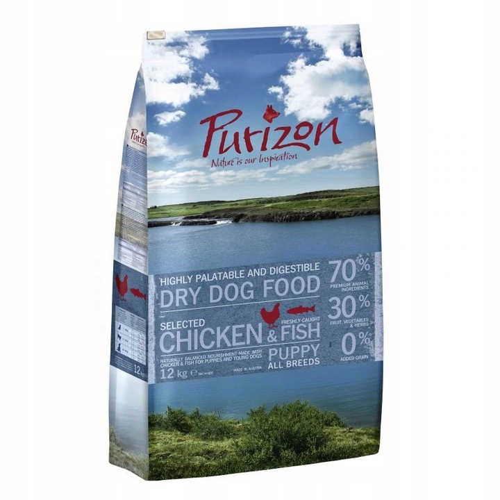 Purizon Puppy dla psa, kurczak z rybą 12kg