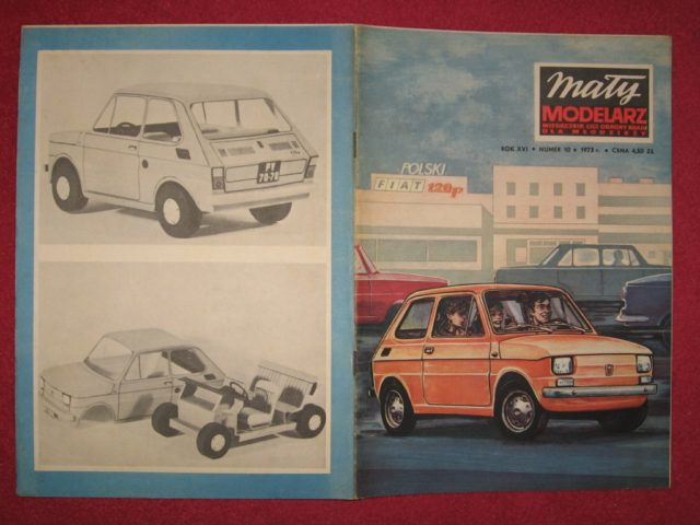 Mały Modelarz nr 10/1973 - samochód FIAT 126p
