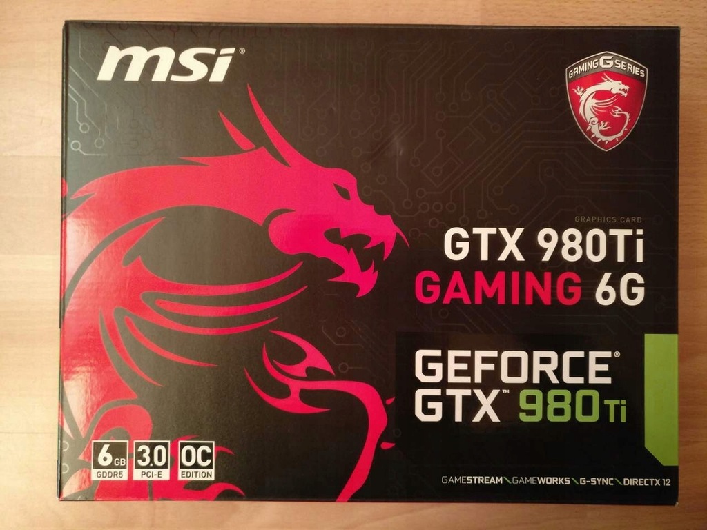 MSI GTX 980TI GAMING 6G OC EDITION