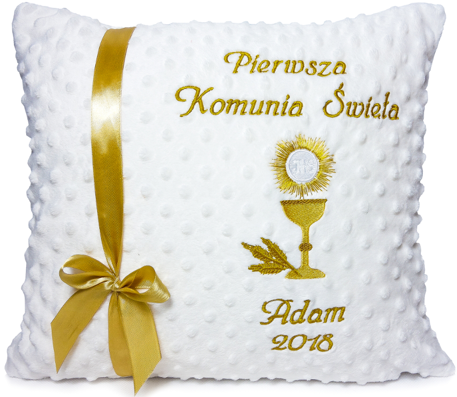 Pamiątka Komunii Świętej PREZENT KOMUNIA Poduszka