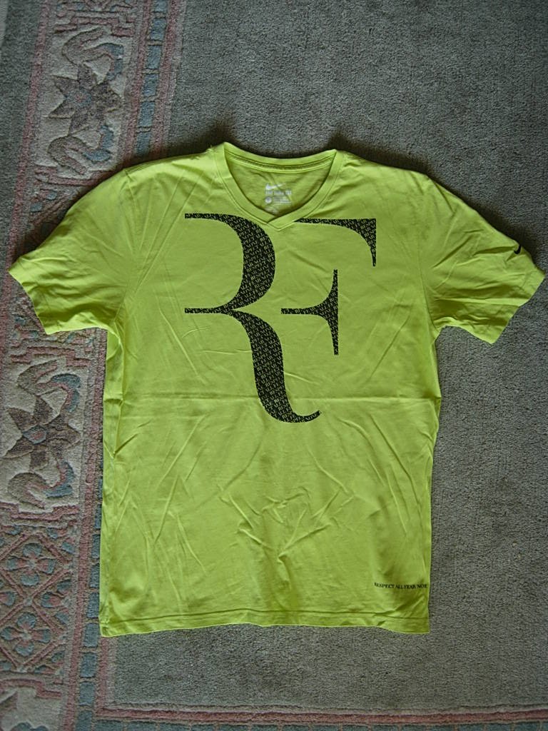 Koszulka tenis Nike FEDERER L logo RF stan bdb