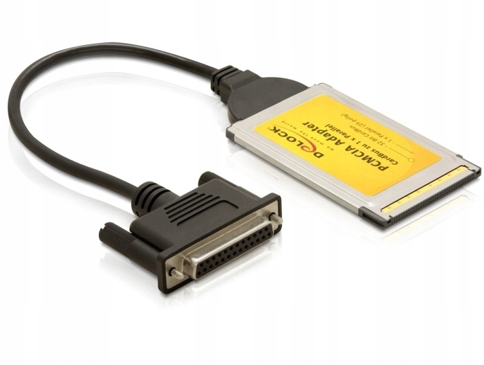 delock 61612 Kontroler KARTA PCMCIA-LPT DB25 kabel