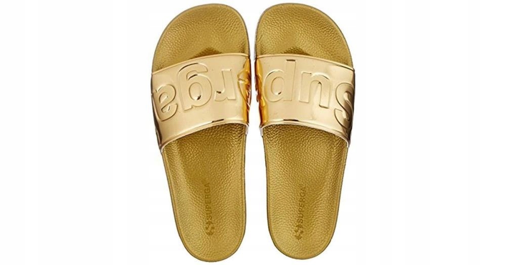 BUTY SUPERGA KLAPKI UNISEX ZŁOTE 35