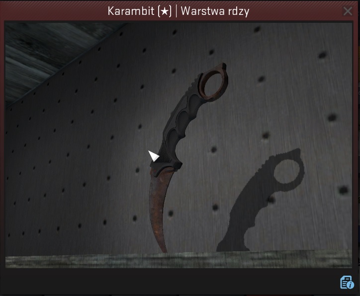 Karambit Warstwa Rdzy(rust coat) BS + BONUS