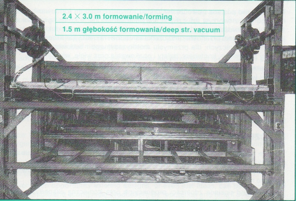 Termoformierka do płyt używana vacuum forming