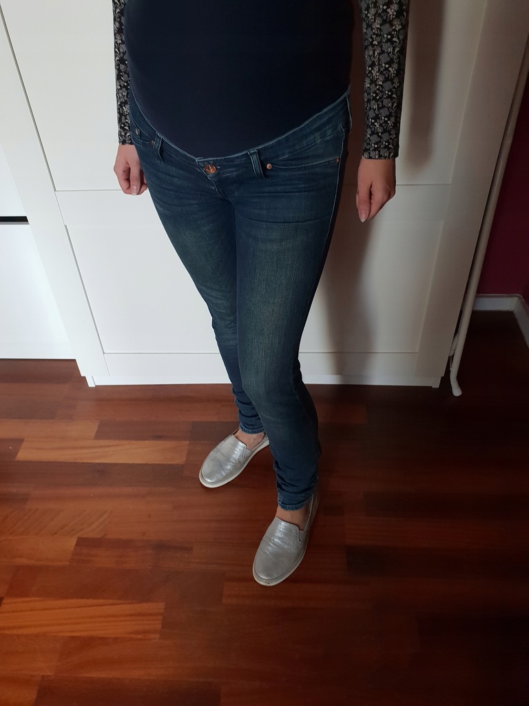 Spodnie jeans ciążowe H&M 36 skinny
