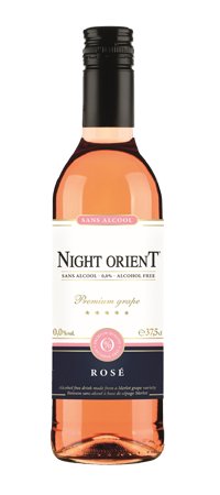 Wino bezalkoholowe Różowe Night Orient Rose