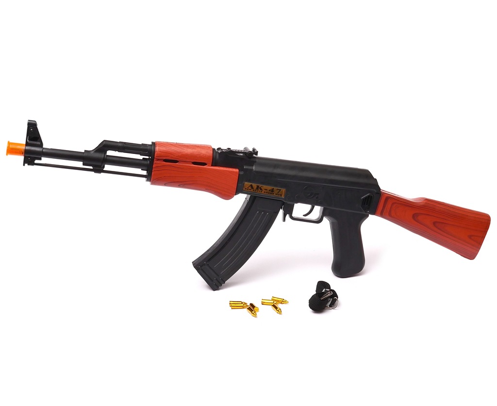 karabin na baterie 60cm AK-47 kałasznikow + naboje