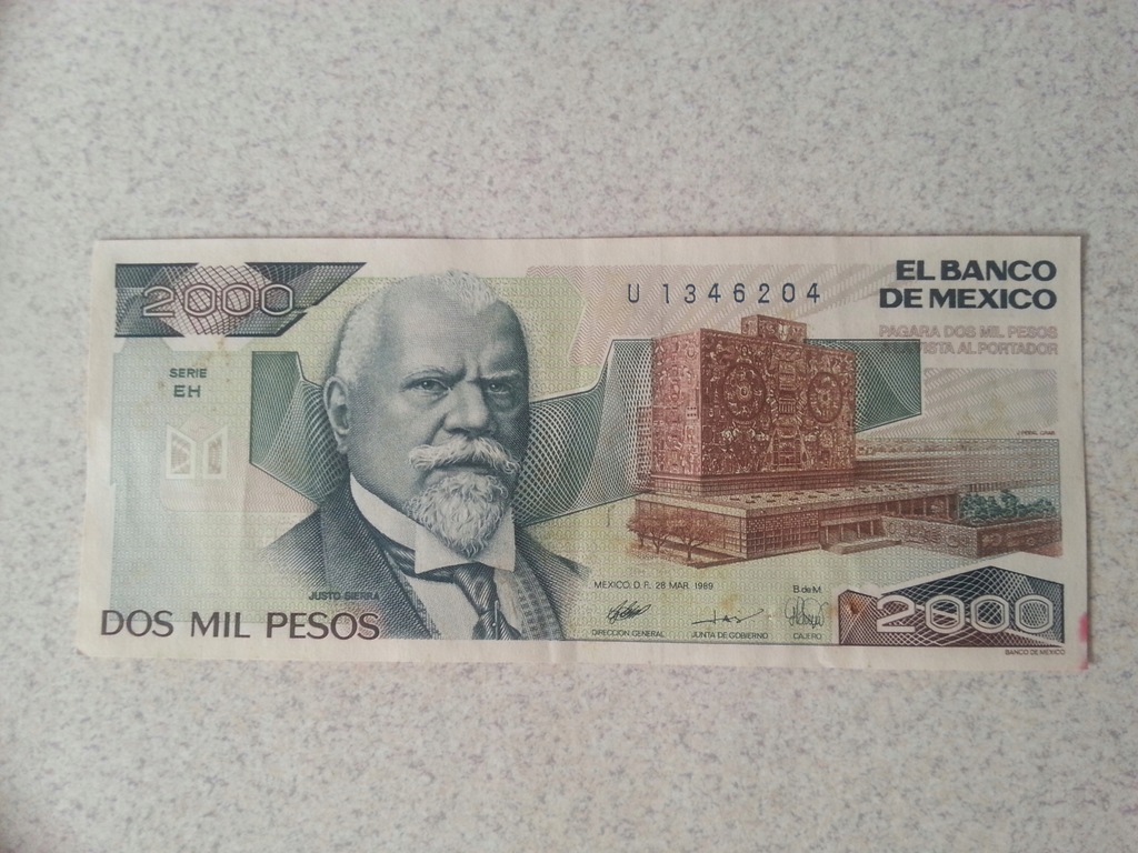 Banknot 100 szylingów 1969 rok.