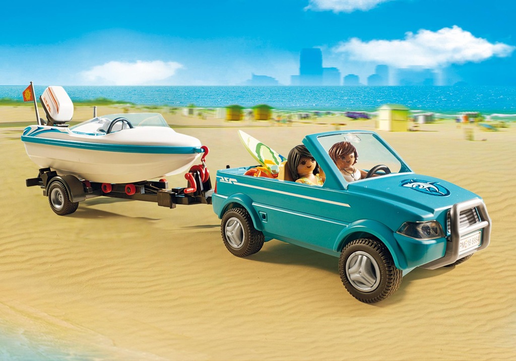 Playmobil Surfer Pickup z motorówką 6864 7040302821 oficjalne
