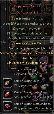 Miecz księżycowy +8, valium.pl + gratis