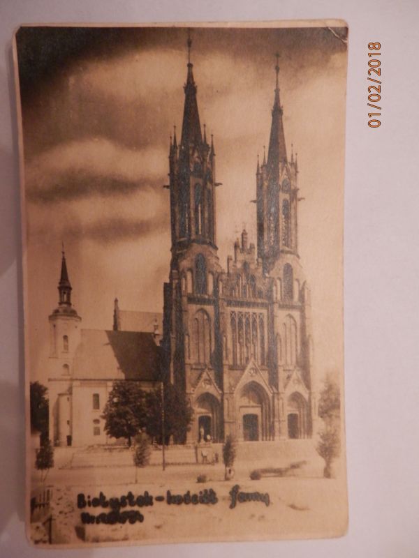 BIAŁYSTOK - KOŚCIÓŁ FARNY - PRZEDWOJENNA.