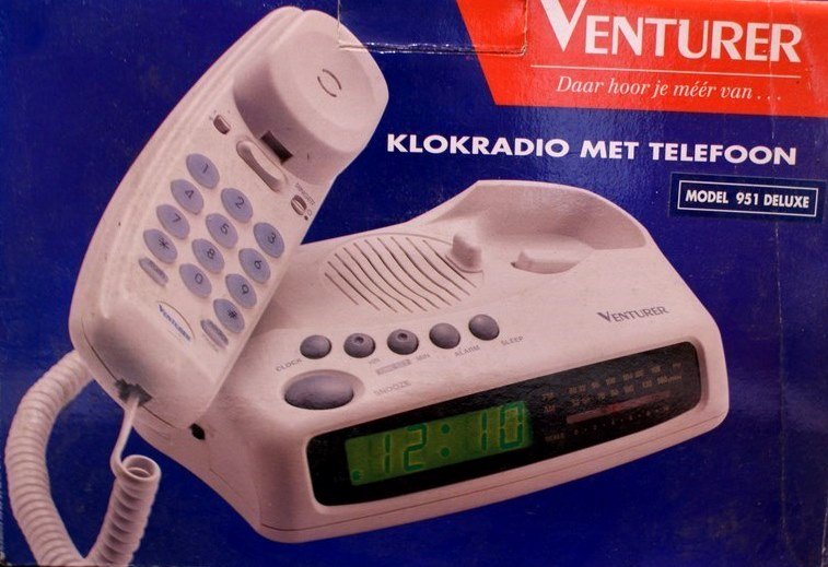 Telefon stacjonarny + radio + budzik Venturer 951 7068317875