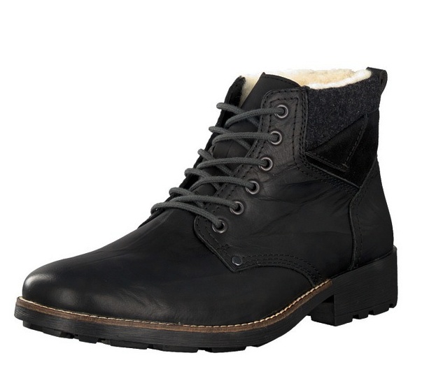 Rieker 36030-01 41 czarne buty zimowe trzewiki