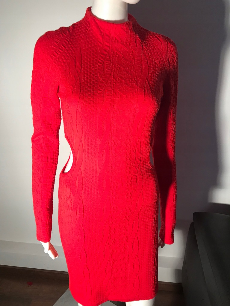 Asos 34-36 S sukienka czerwona mini sylwester