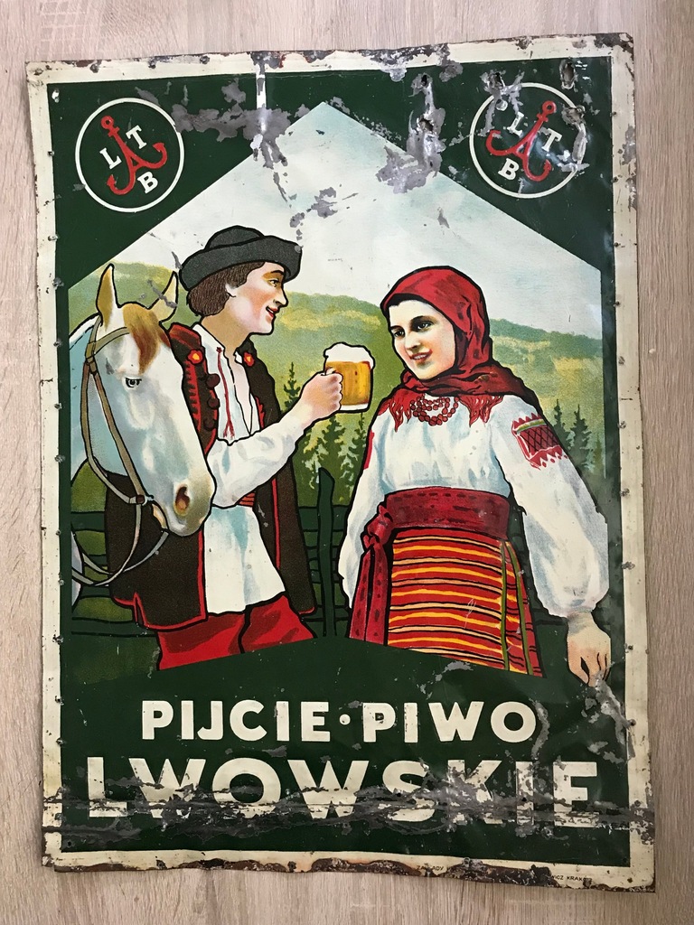 Szyld Piwo Lwowskie - Browar Lwów