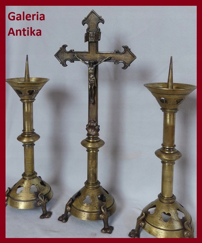 ANTYK stojący KRZYŻ krucyfiks PASYJKA