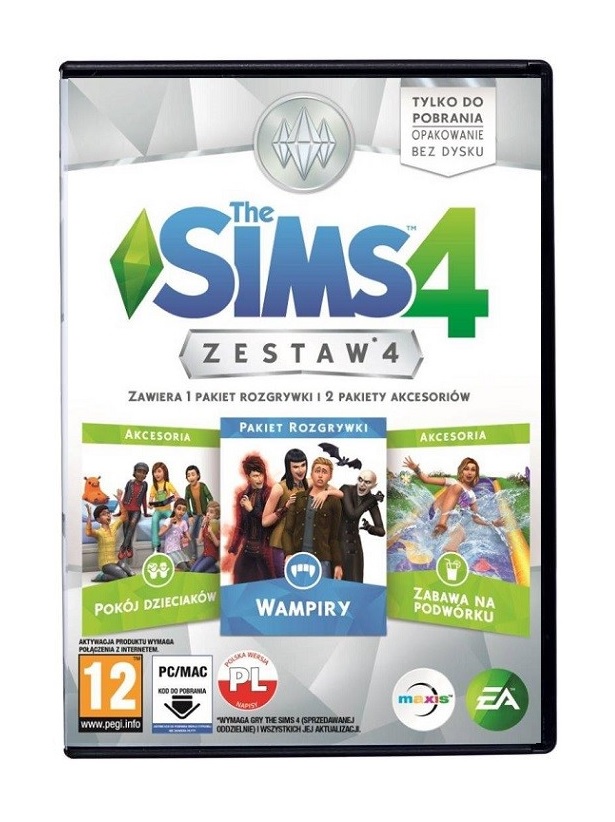 THE SIMS 4 ZESTAW 4 SIMSY WAMPIRY PC PL 24H FVAT