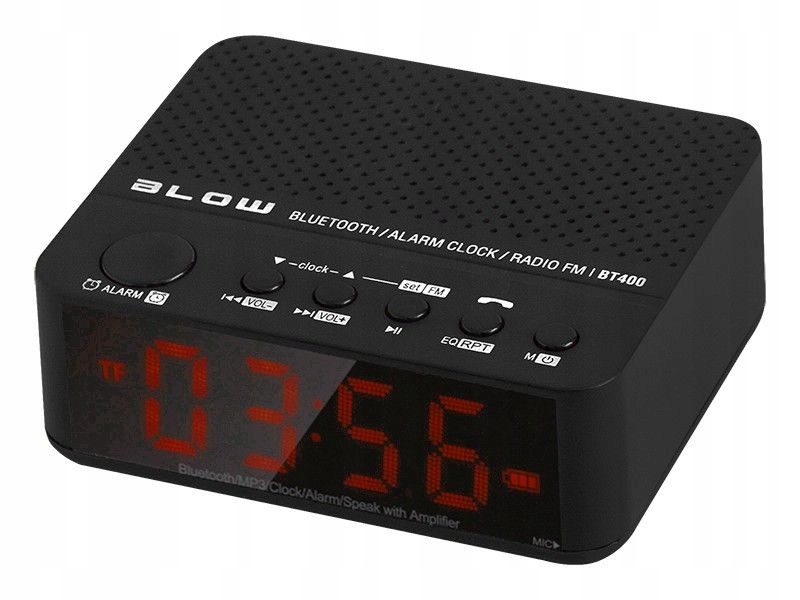 Radiobudzik BLOW BT400 Głośnik BT MP3 zegar alarm