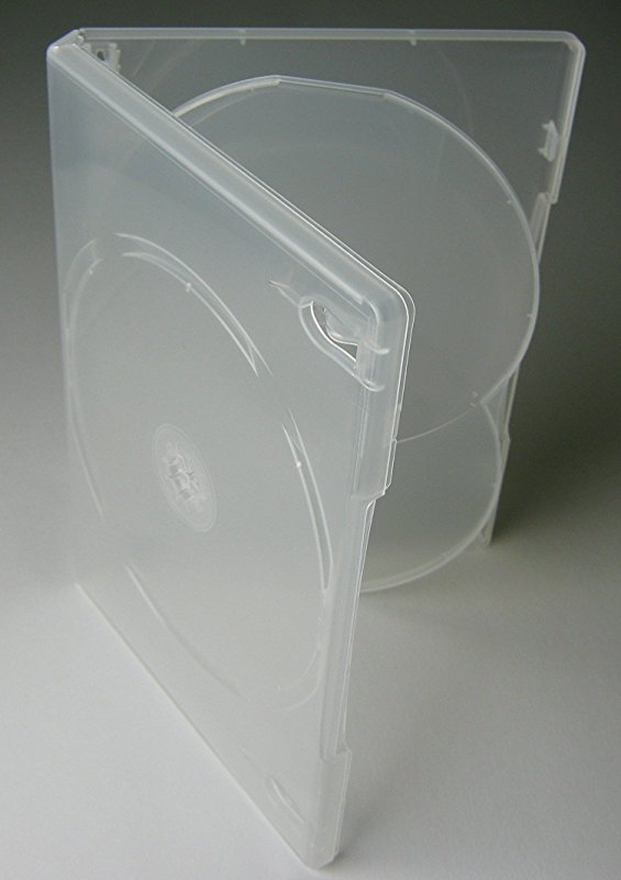 PUDEŁKA NA PŁYTY CD DVD PRZEZROCZYSTE PODWÓJNE 5SZ