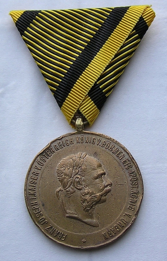 Austro-Węgry Franz Josef I medal 2 December 1873
