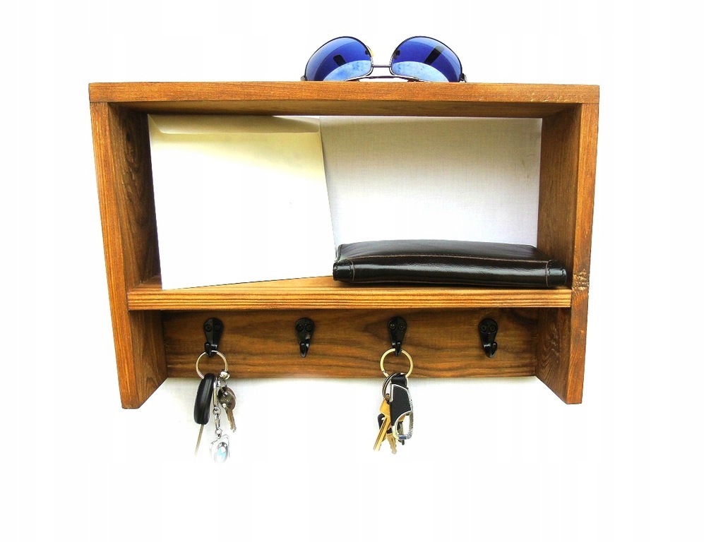 Wieszak na klucze, szafka, półka do przedpokoju - 7441942030