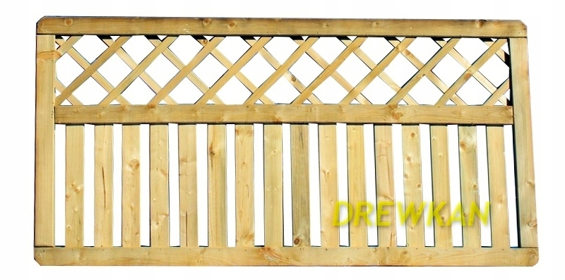PŁOT DREWNIANY BALUSTRADA 90 x 180 PRZĘSŁO AKACJA