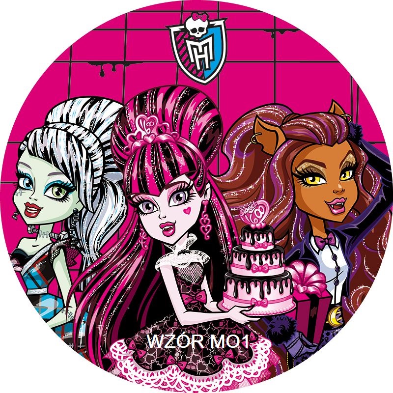 Bardzo Gruby Oplatek Na Tort Monster High 20 Cm 7052734461 Oficjalne Archiwum Allegro