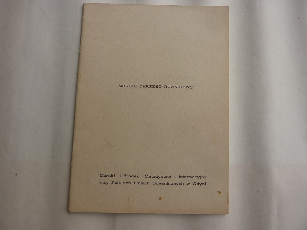 MORSKI CHRZEST RÓWNIKOWY 1973