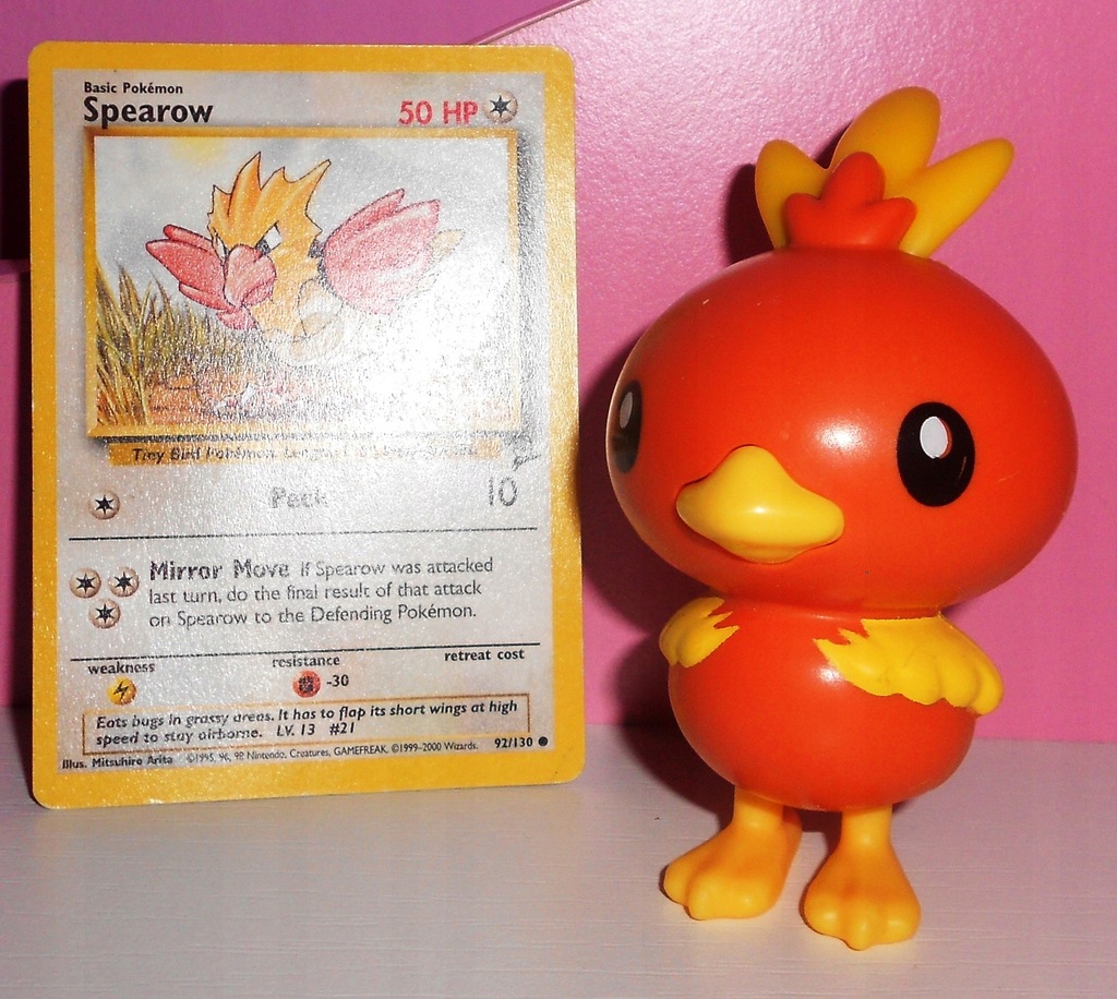 MCDONALDS POKEMON GO TORCHIC + KARTA SPEAROW