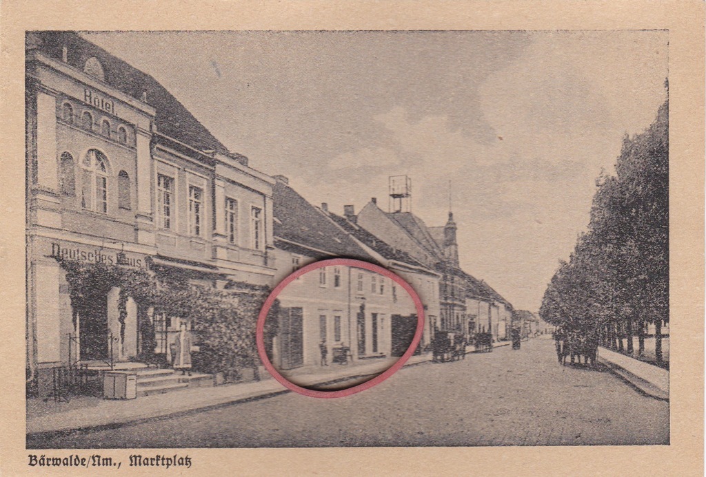 Mieszkowice - ok. 1920 r. HOTEL / pow. Gryfino