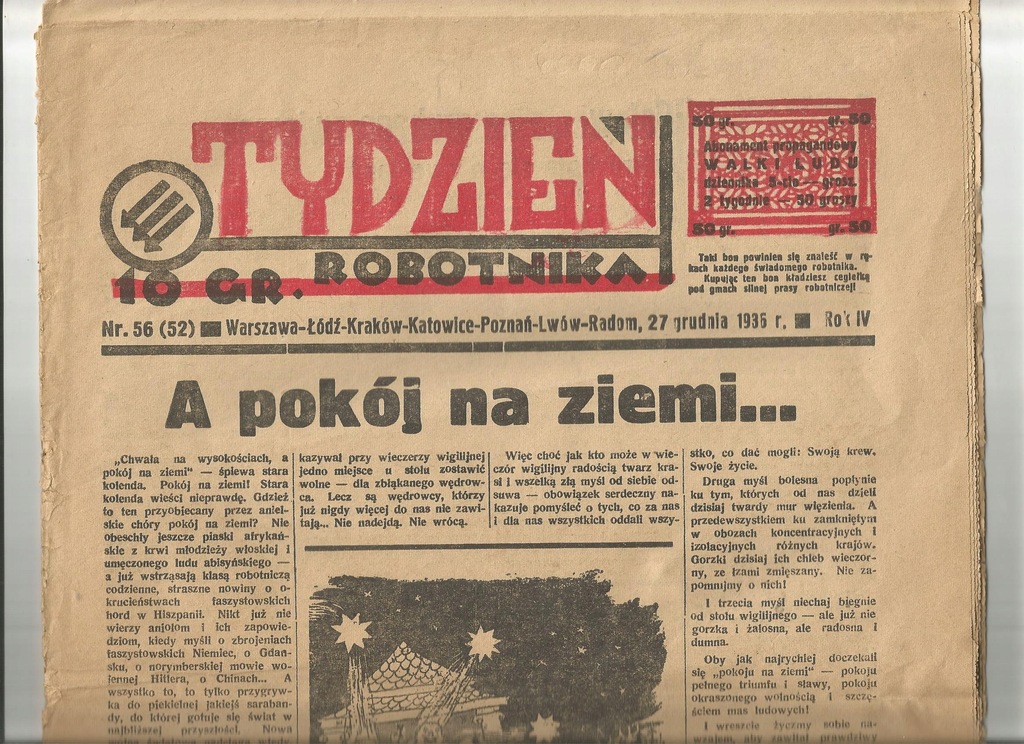 1936 CHRZANÓW CHLEWISKA SZYDŁOWIEC
