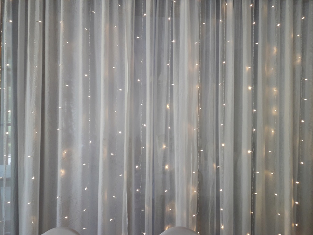 Kurtyna świetlna LED 6 x 3 barwa CIEPŁA