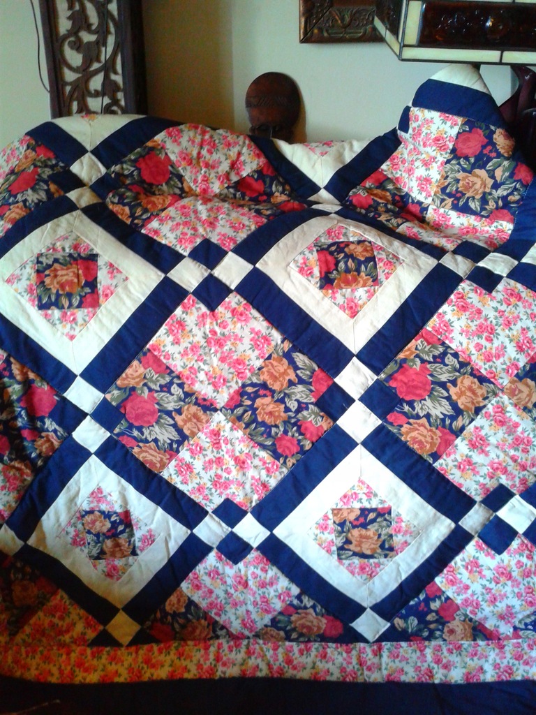 Narzuta patchwork, bawełna DUŻA!