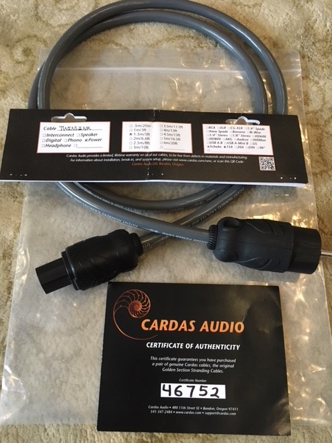 Cardas Audio Twinlink Power Cord 1.5m super cena