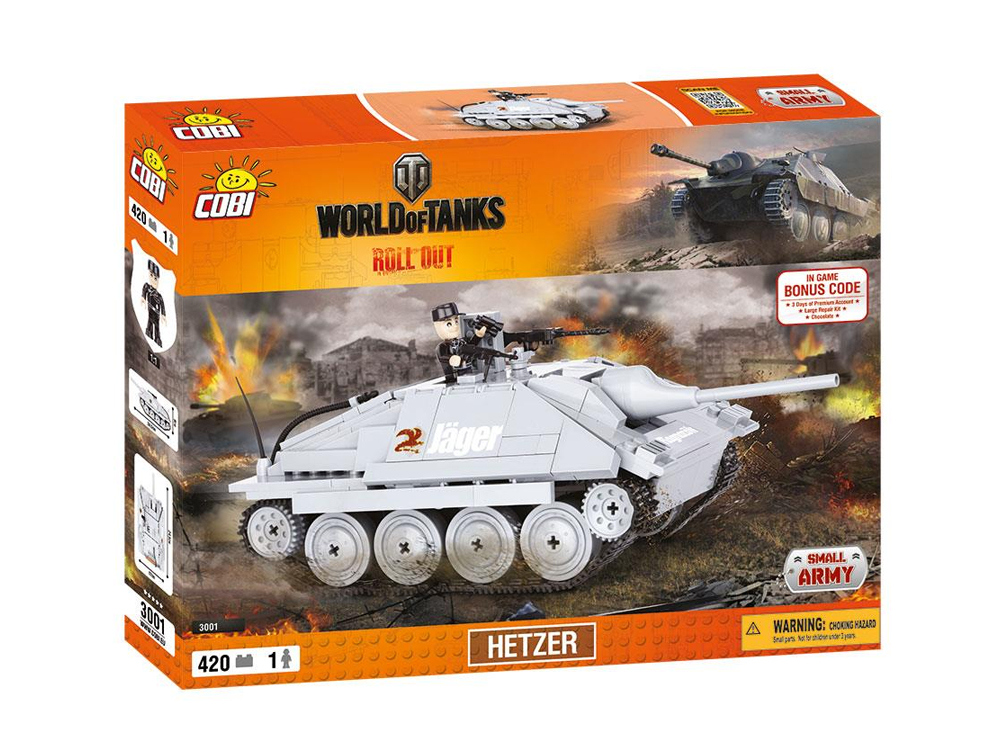 COBI Small Army World of Tanks Hetzer + GRATIS