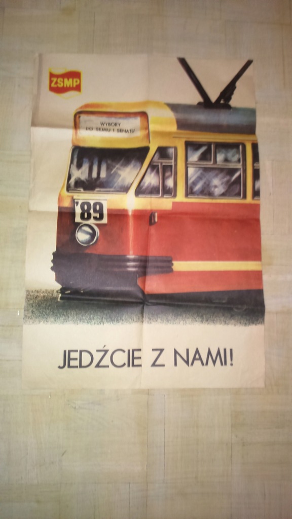 Plakat wybory do sejmu i senatu 1989 PRL
