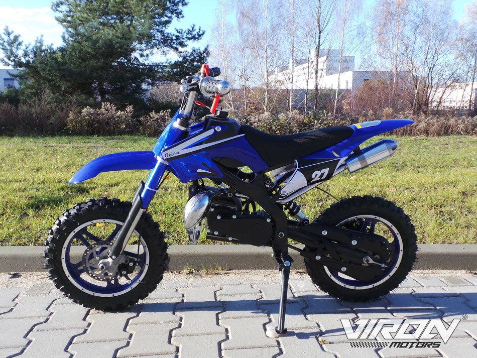 MINI MOTOR CROSS ENDURO KOŁA 10 CALI NIEBIESKI