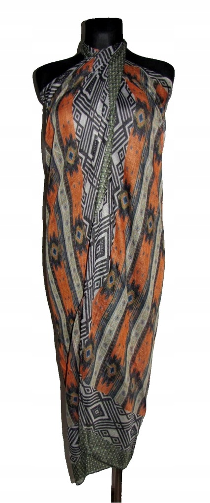 ZARA accessories pareo sarong chusta we wzory