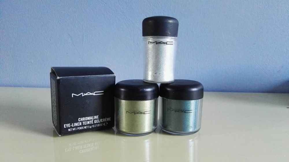 MAC Cosmetics pigmenty 7,5g, brokat, chromaline